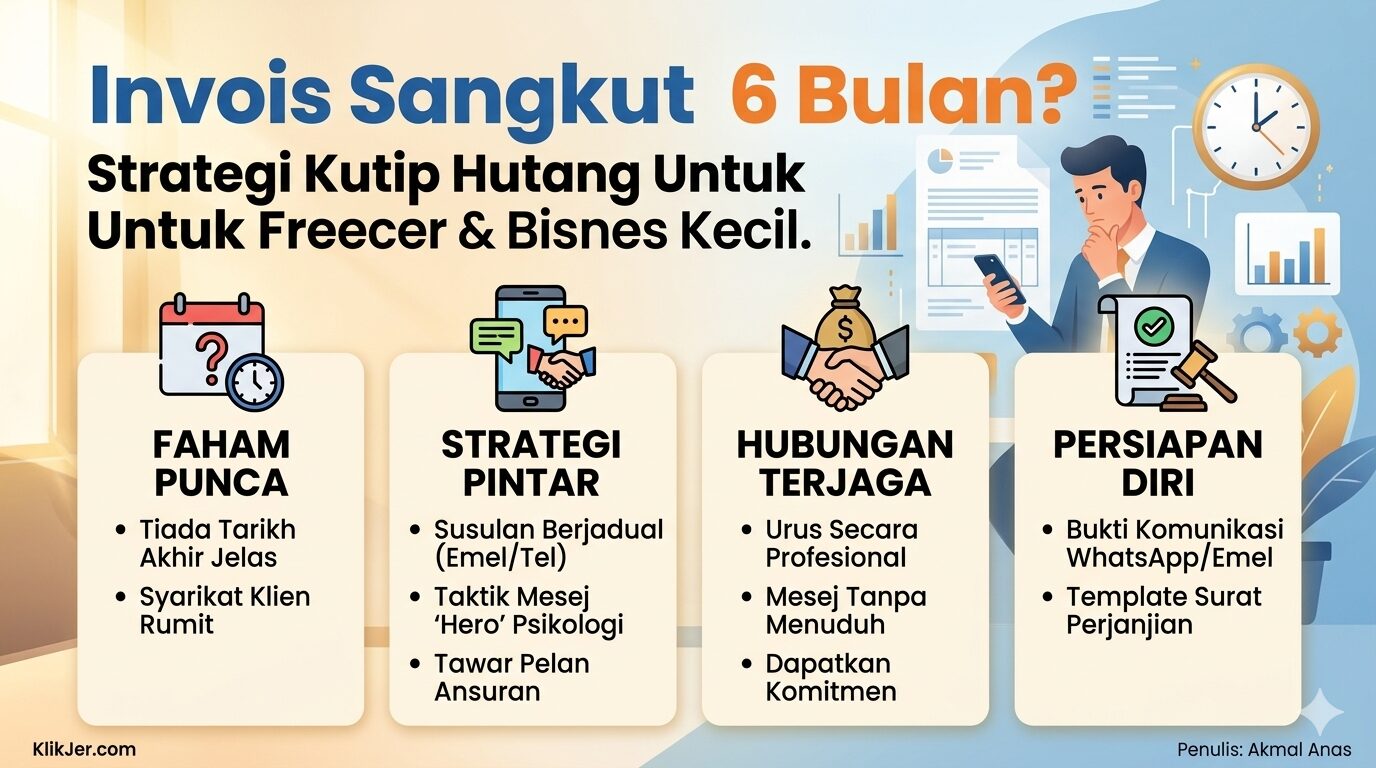 Invois Sangkut 6 Bulan? Strategi Kutip Hutang Untuk Freelancer & Bisnes Kecil