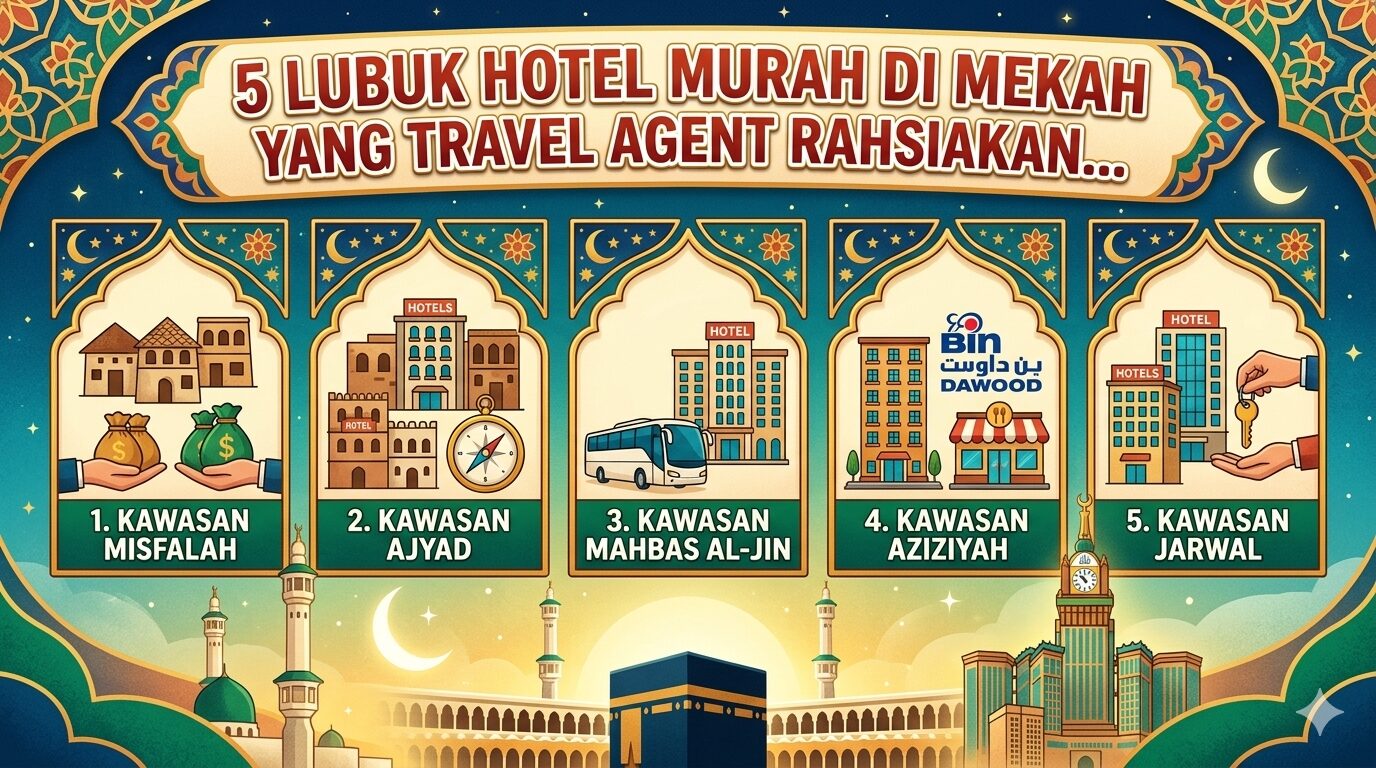 Nak Pergi Umrah DIY? Ini 5 Lubuk Hotel Murah Di Mekah Yang Travel Agent Rahsiakan..